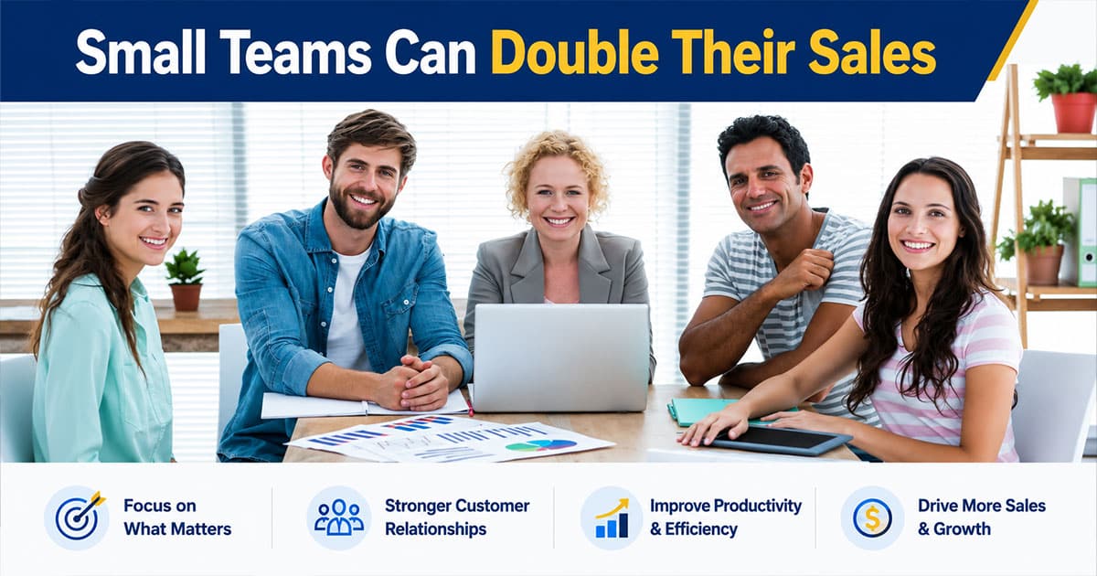 how to double sales without hiring more people