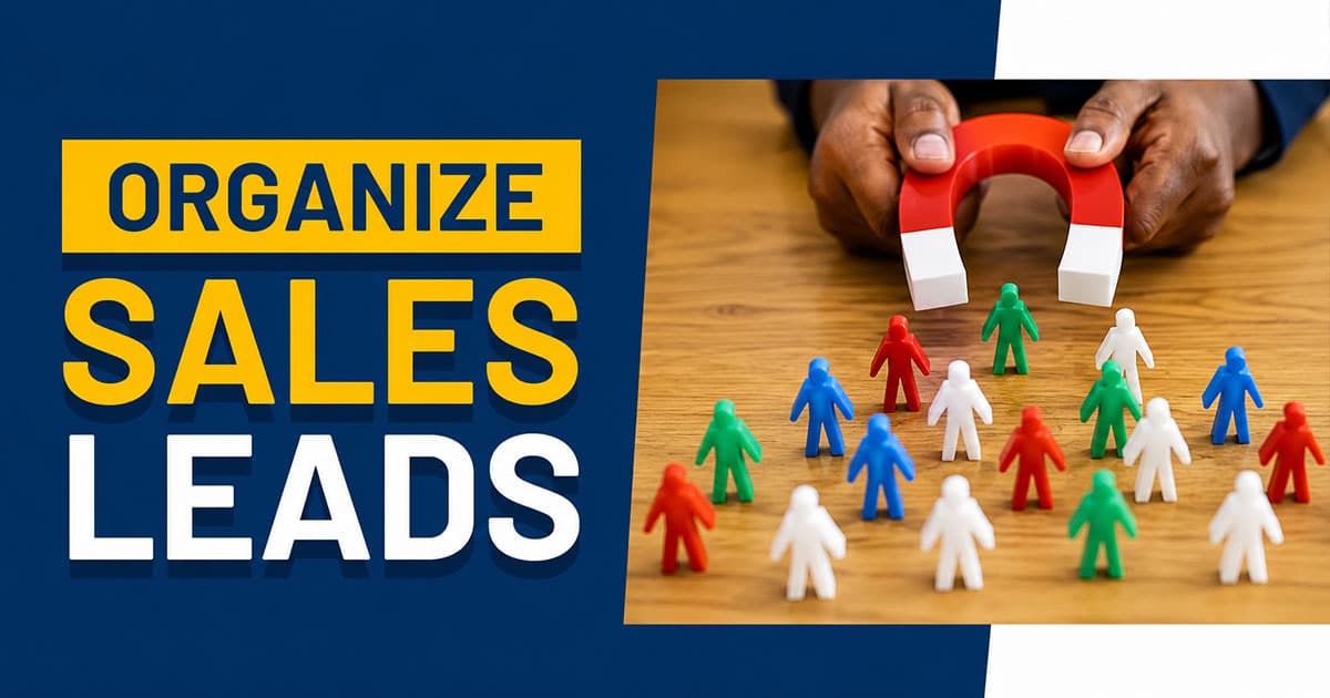 How To Organize Sales Leads Effectively