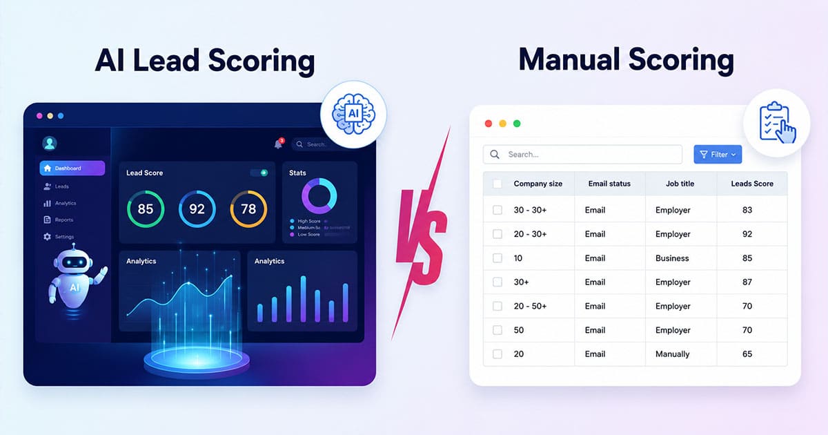 AI Lead Scoring vs Manual Scoring