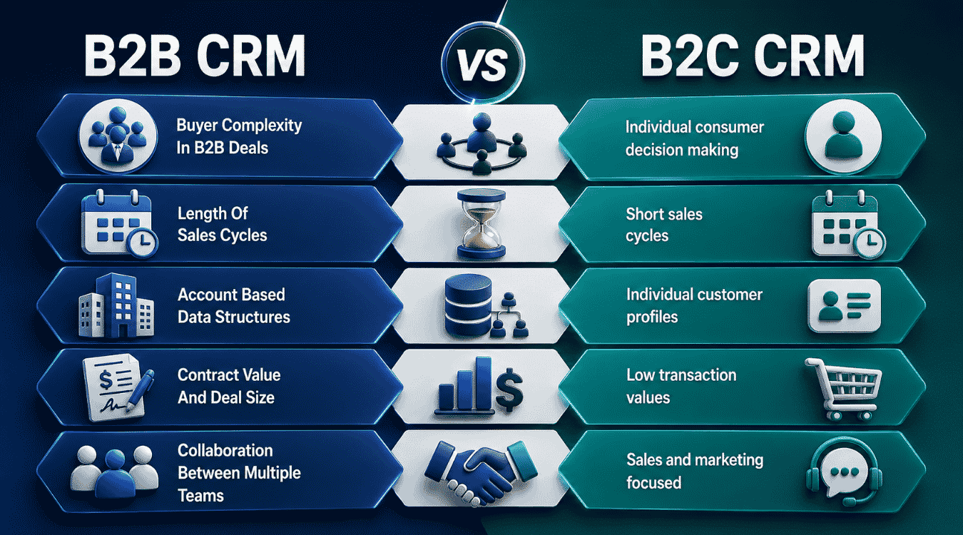 B2B CRM Vs B2C CRM Key Differences