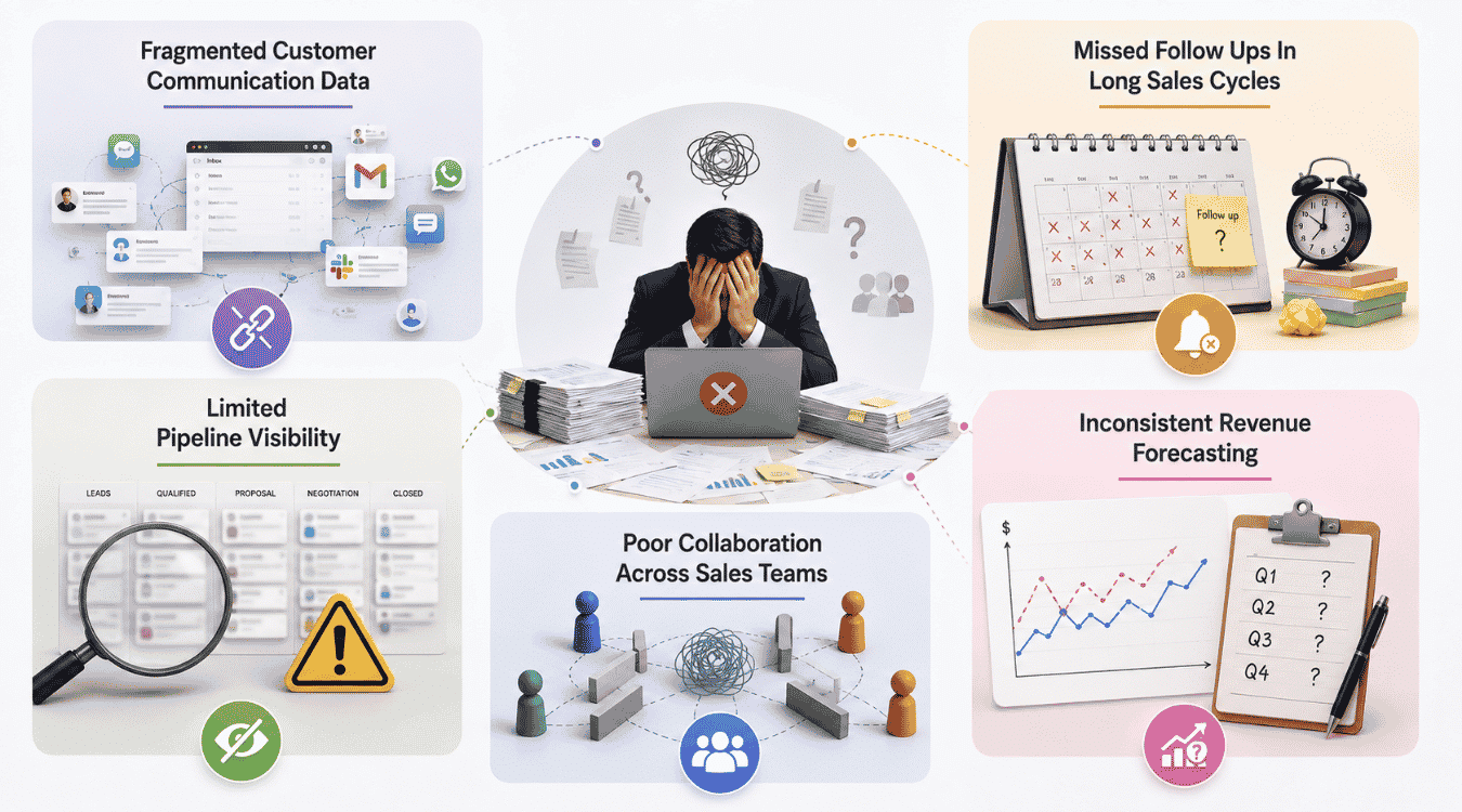 Challenges B2B Teams Face Without CRM
