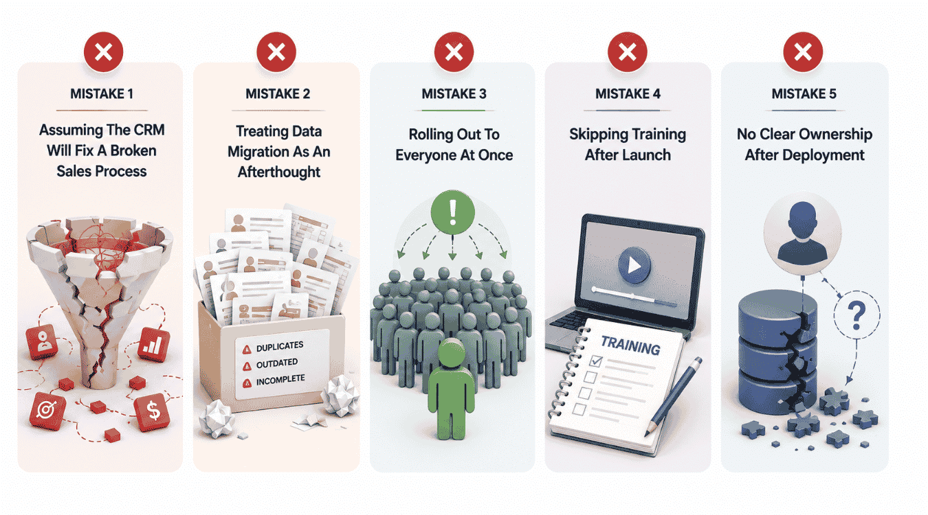 Common Mistakes B2B Teams Make When Rolling Out A CRM