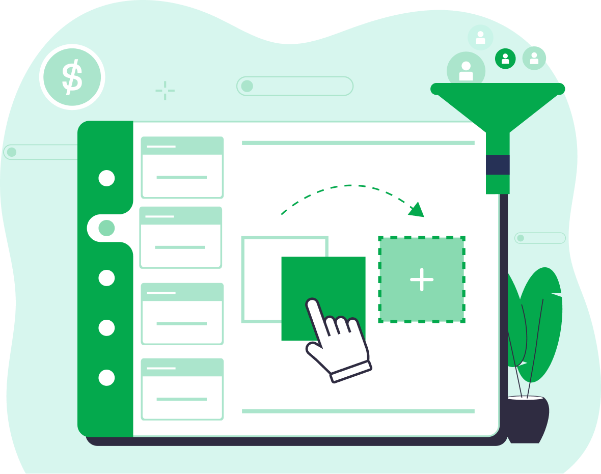 Drag And Drop Visual Sales Pipeline