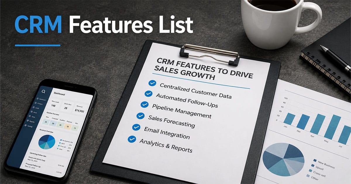 crm features list