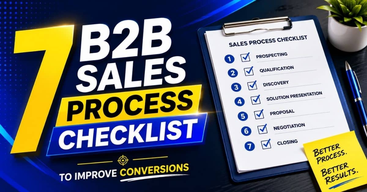B2B Sales Process Checklist