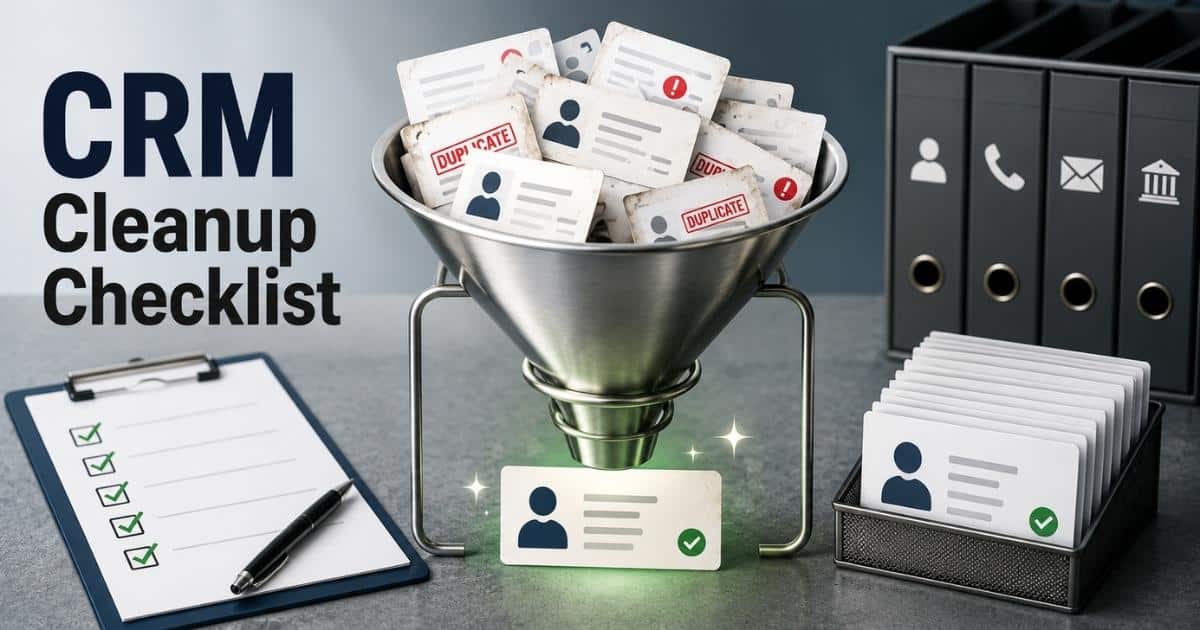 CRM Cleanup Checklist For Better Data Quality And Sales Performance