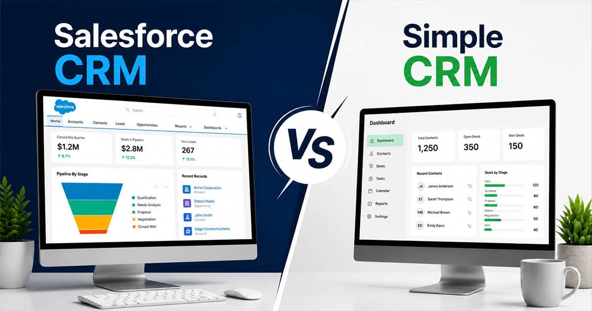 Salesforce CRM Vs Simple CRM