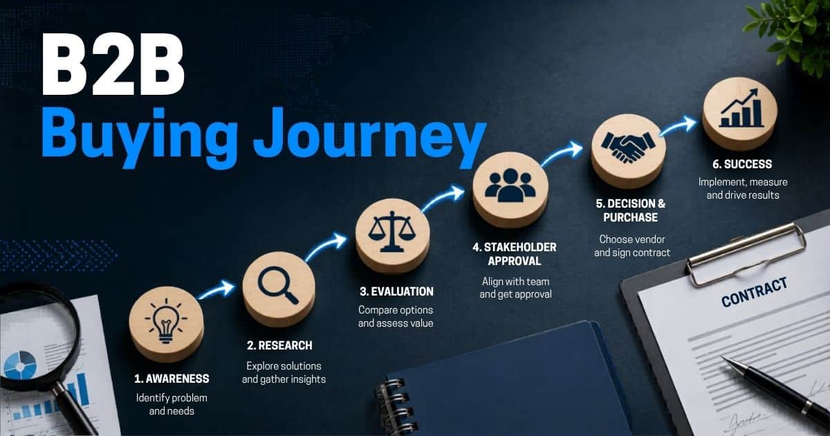 B2B Buying Journey Explained For Sales And Marketing Teams
