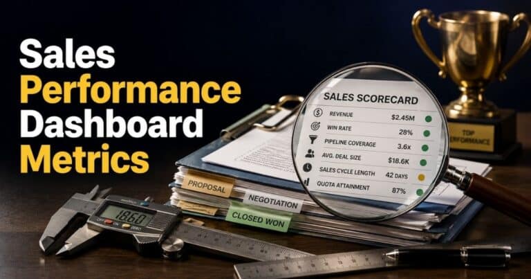 Sales Performance Dashboard Metrics: 15 KPIs Every Sales Team Should Track
