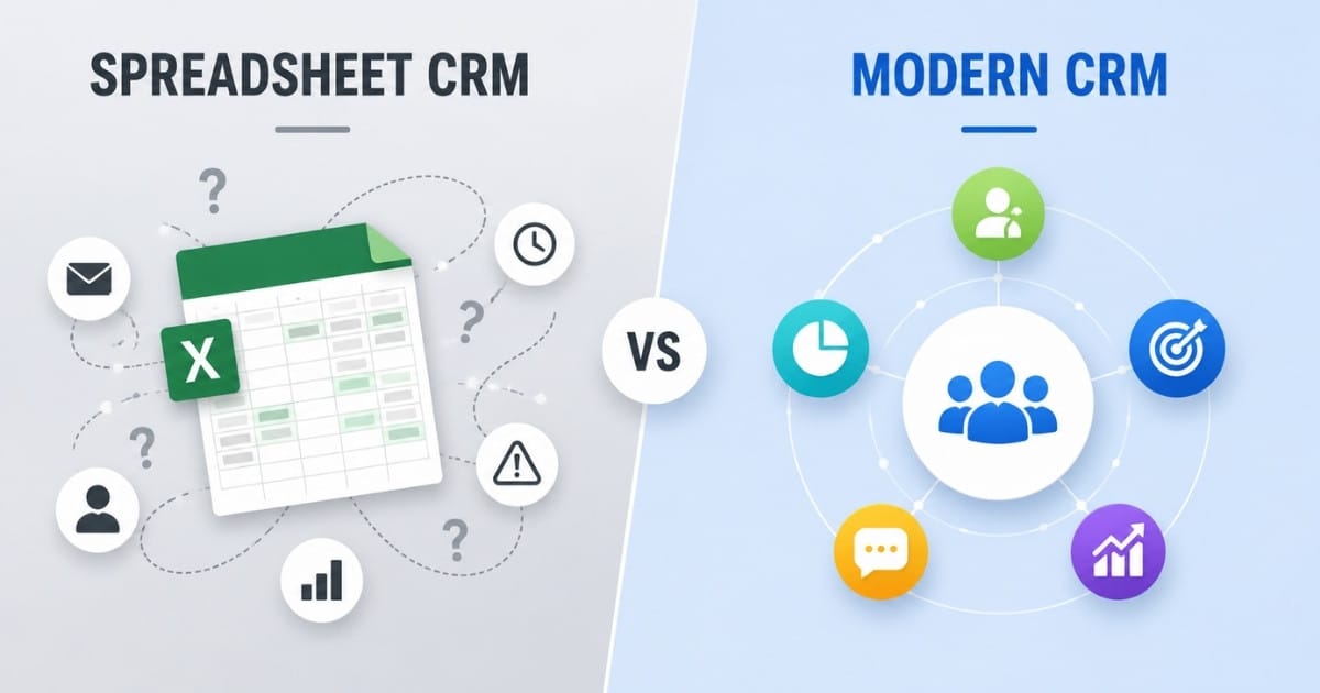 Spreadsheet CRM Vs Modern CRM