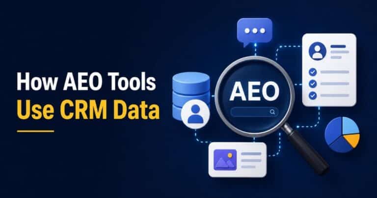 How AEO Tools Use CRM Data To Improve AI Search Visibility