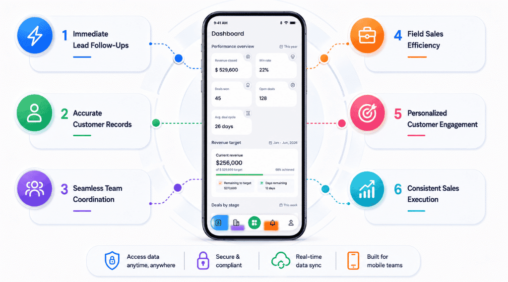 Key Benefits Of Mobile CRM For Sales And Marketing Teams