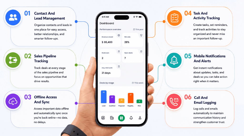 Must-Have Features In A Mobile CRM App