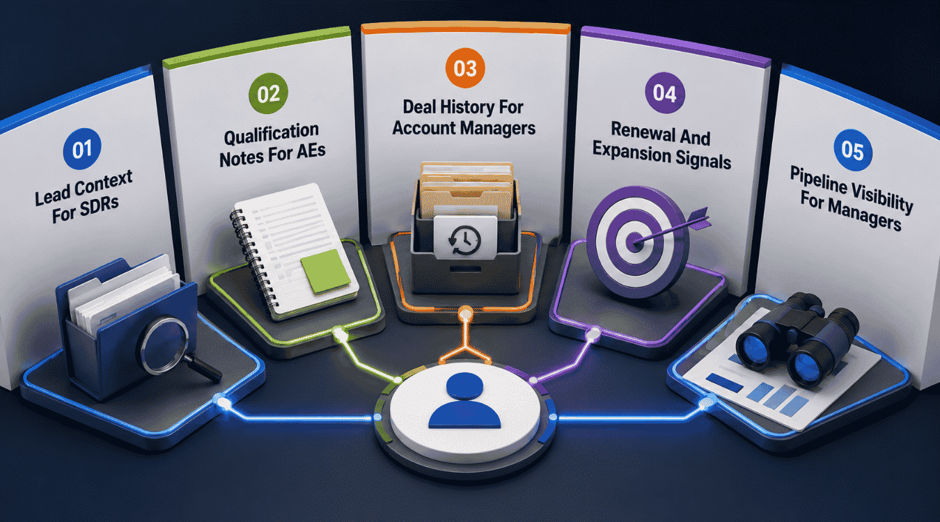 What Your CRM Should Show At Each Handoff